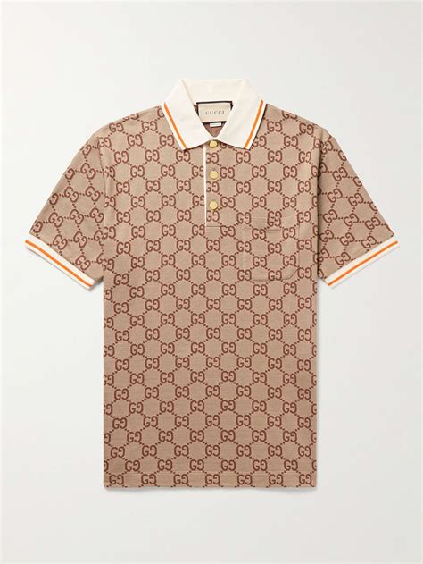 gucci monogram lighter sleeve|gucci polo shirts for men.